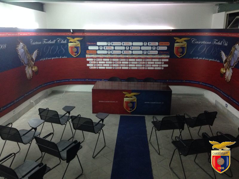 Casertana, che spettacolo la nuova sala stampa!