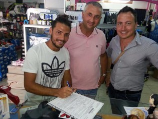 Andrea Fazio con Nigro e Iannone