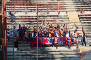 I tifosi della Casertana a Reggio Calabria