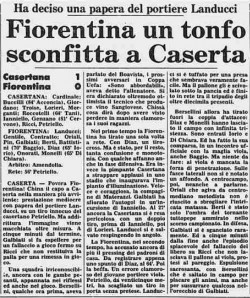 La vittoria della Casertana contro la Fiorentina nel 1986-1987