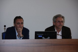 Sergio Di Meo con il presidente Spezzaferri