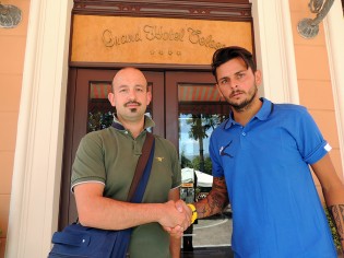 Il ds Mennillo con il centrocampista Carmelo Prisco