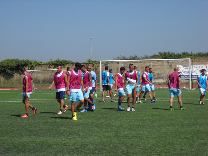 L'Equipe Campania durante l'allenamento