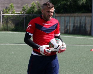 Il portiere della Casertana Ermanno Fumagalli