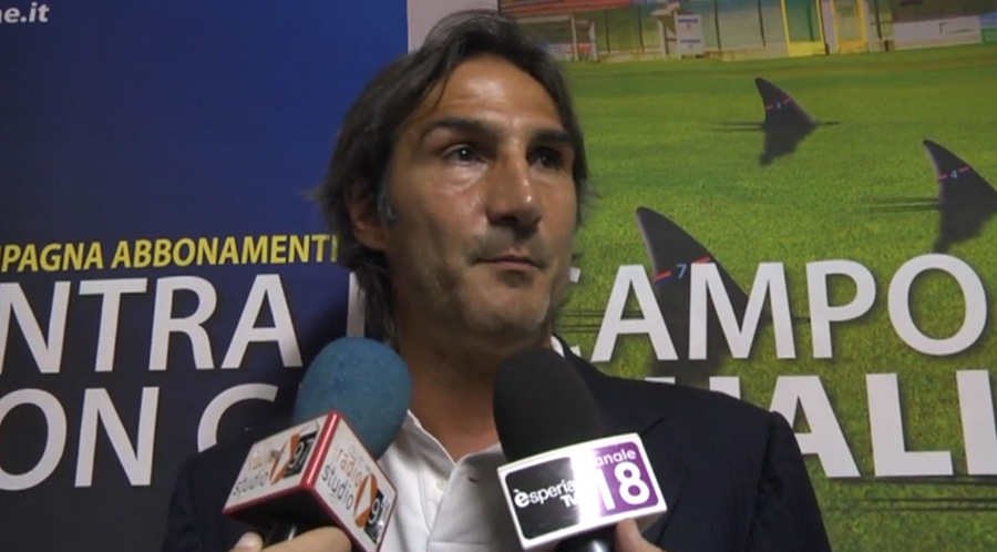 Mister Gregucci nella sala stampa di Crotone