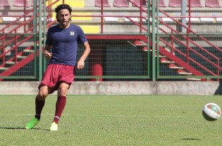 Giovannini durante l'allenamento