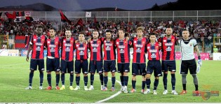 La Casertana che ha affrontato la Juve Stabia (Foto Giuseppe Scialla)