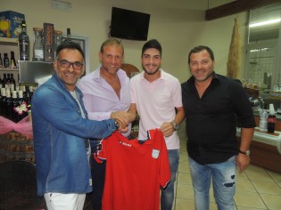 Il presidente Musto con i nuovi acquisti