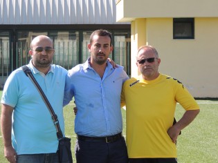 Gagliardi con il presidente Zappella e Vozza