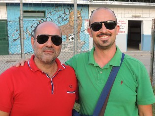 Il ds Mennitto con il presidente del Cellole Freda