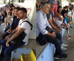 Gregucci e Ugolotti sugli spalti del 'Ricci' di Aprilia