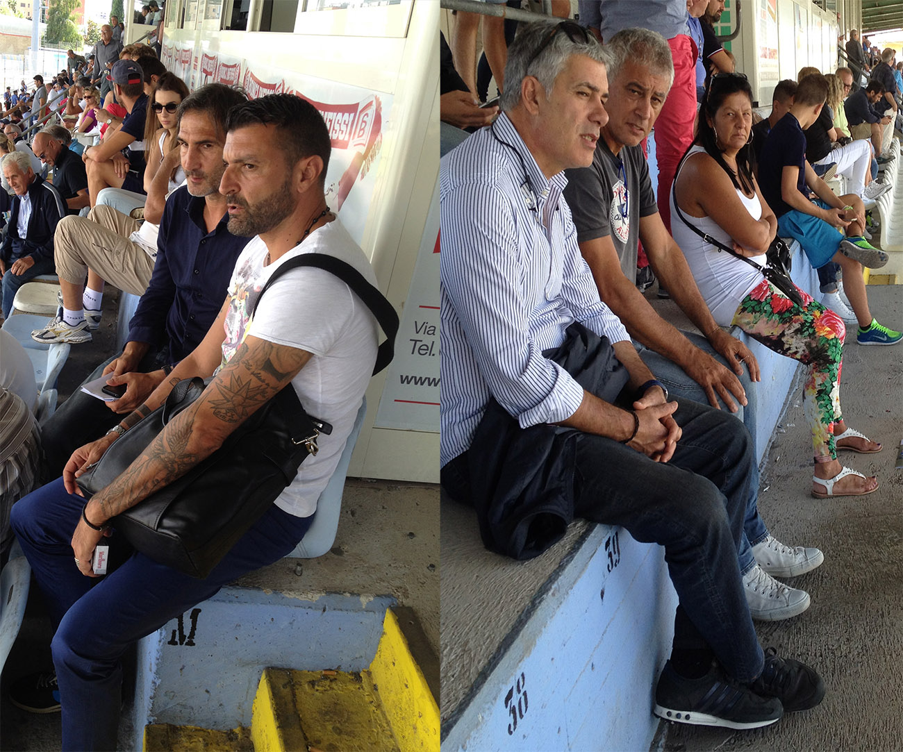 Gregucci e Ugolotti sugli spalti del 'Ricci' di Aprilia