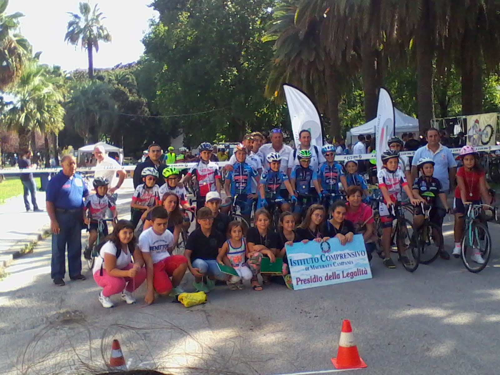 Gli alunni dell’Istituto Comprensivo di Macerata Campania al ‘Napolibikefestival’