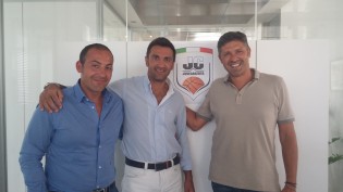 Carlo Barbagallo, con i direttori commerciali dell'area consumer e business di Uniongas, Gaetano Accurso e Giuseppe Esposito