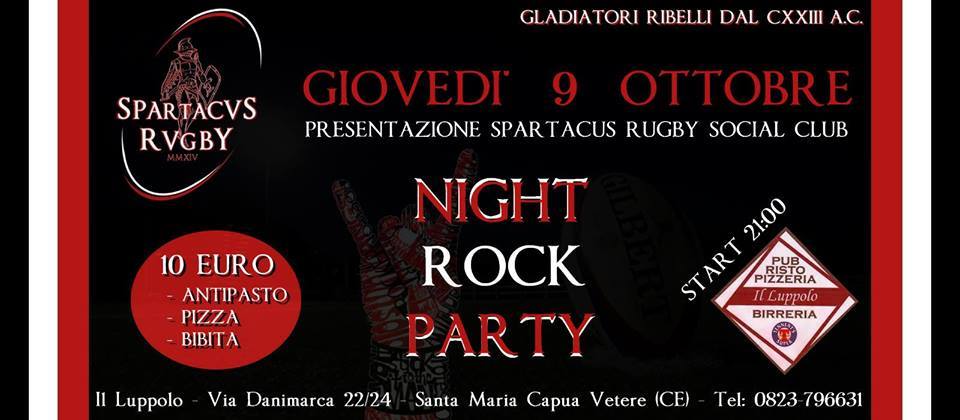 Quando il rugby diventa social : giovedì a S.Maria la presentazione dell’A.S.D. Spartacus Rugby Social Club
