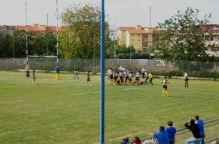 La prima meta del match griffata Regna (foto: sportcasertano.it)