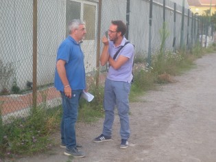 Domenico Santonastaso e Roberto Corsale discutono