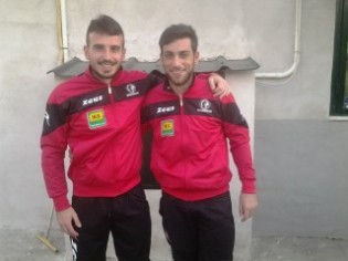 Due calciatori della Virtus Goti