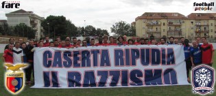Gli Fc Lions e la Casertana contro il razzismo