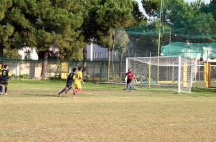 La traversa colpita da Toscano