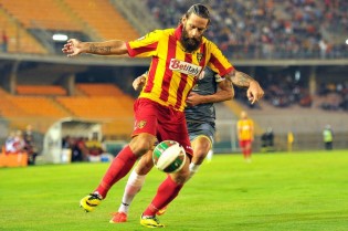 Il gol di Moscardelli non è bastato al Lecce per battere il Messina (Foto Evangelista)