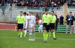 Proietti di Terni ha diretto due volte l'Aversa e una la Casertana (Foto Giuseppe Scialla)
