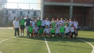 Le due squadre nel pre partita