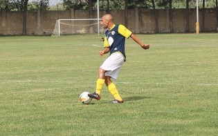 Luigi 'Gigino' Franco in azione con la maglia della Sessana 