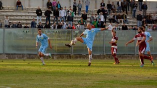 Carotenuto in gol contro il Noto (Foto Arnaldo Iodice)