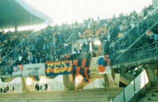 I casertani a Benevento nell'ultima sfida del '96-'97