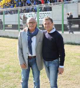 Il presidente della Sessana Vrola con Mariano Improta