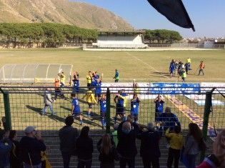 Esultanza finale della Sessana (foto Cusano)