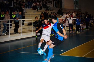 Palumbo in gol contro il Gladiator (Foto Francesco Aruta)