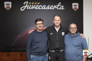 Barbagallo con Markovki e Atripaldi (Foto Buco Juvecaserta.it)