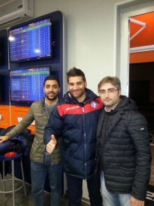 Il presidente Zippo con il neo acquisto Coppola