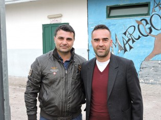 Il dg Piscitelli con mister Ambrosino