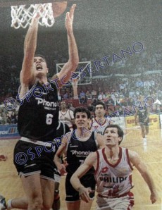 Enzino Esposito in azione nella finale del '91