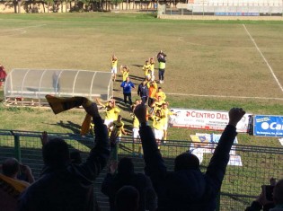 Esultanza finale della Sessana (foto Antimo Cusano)