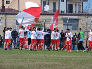 L'esultanza del Campania Ponticelli
