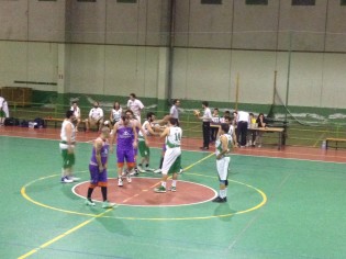 Una fase del match al Pala Matese