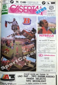 La copertina di Caserta Sport del 1991
