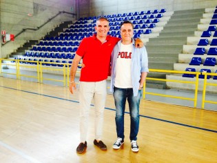 Da destra, il presidente Sergio Di Meo con il direttore sportivo Alberico Vitullo