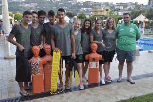 La squadra di Salvamento dell'Assonuoto Caserta