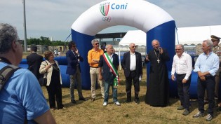 Un momento della cerimonia