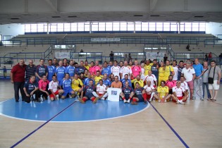 Le quattro squadre nel pre gara (Foto Alfonso Miranda)