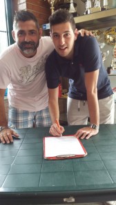 Gianluca Russo al momento della firma