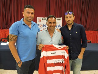 Mister Diana col ds Palma e Guerrera tecnico della juniores