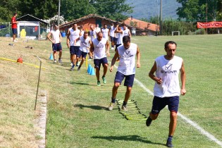 Nicola Ciotola durante l'allenamento a Serino