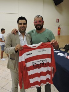 Il presidente Maltempo con il responsabile della scuola calcio Generoso Rossi