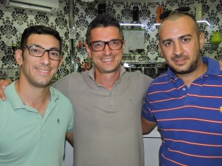 Il presidente Andrea Narducci con mister Enzo paritario e il ds Raffaele Solla